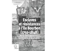 Esclaves et résistances à l'île Bourbon (1750-1848): de la désobéissance ordinaire à la révolte