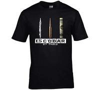 Escobar by Pablo T-T-Shirts à Manches Courtes Narcos Inspired Drug Lord Tee Cartel Mens & Ladies(Medium)