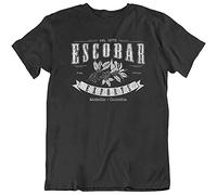 Escobar Exports Tee Weed Pablo TV Shows Gift Black T-Shirts à Manches courtess Men's T-T-Shirts à Manches Courtes Men Black M(X-Large)