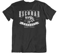 Escobar Exports Tee Weed Pablo TV Shows Gift Black T-Shirts à Manches courtess Men's T-T-Shirts à Manches Courtes Men Black M Colour24(XX-Large)