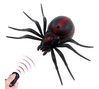 Escomdp Jouet araignée télécommandée - Tarentule électrique réaliste - Fausse voiture - Cadeau d'anniversaire pour enfants - Noir