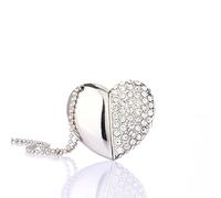 ESCOO clé USB 16GO coeur diamant bling bijoux de la figure cœur