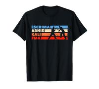 Escrima Arnis Kali FMA Escrima Sticks Silhouette Eskrima T-Shirt
