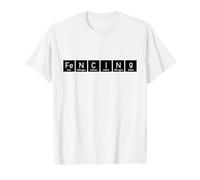 Escrime Éléments périodiques Escrime Enthusiast Fleuret T-Shirt Graphique avec Valeur