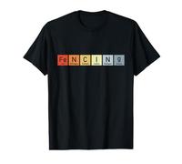 Escrime Éléments périodiques Orthographe Épéiste T-Shirt Graphique avec Valeur