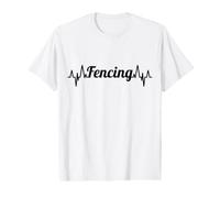 Escrime Ligne d'impulsion Escrime Enthousiaste Sabre T-Shirt Graphique avec Valeur
