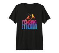 Escrime Maman drôle escrimeur de Combat à l'épée T-Shirt Haut de Gamme