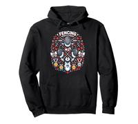 Escrime Sporty Féroce Athlète Swordplay Design Sweat à Capuche