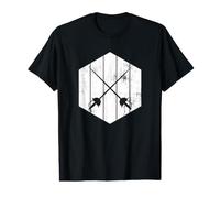 Escrimeur Épée Esquisse Instructeur d'escrime Épée T-Shirt Graphique avec Valeur