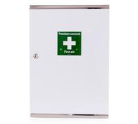 Esculape Armoire à pharmacie vide ,1 porte double en métal - Laquée blanche