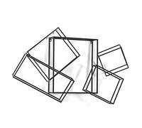 ESCULTURA 20X4X82 MADERA NEGRO/METAL DORADO