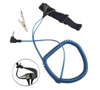 ESD Sangle de poignet avec temps de décroissance électrostatique de 0,1 s pour réparation électronique sensible, bande d'enroulement réglable en polyuréthane et fil de mise à la terre, design léger 45