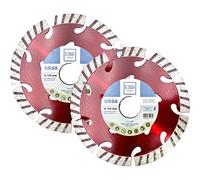ESD-TOOLS Lot de 2 disques à tronçonner diamantés SRS8 pour béton, tuiles et matériaux de construction, avec segment turbo | Ø 125/22,23 mm