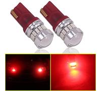 Eseastar 194 Ampoule LED Rouge 168 2825 W5W T10 Erreur CANBUS Gratuit pour Lampes de Lecture Indicateur Dôme Feux Coffre Plaque d'immatriculation, 2PCS