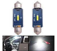 Eseastar 36MM Festoon C5W LED Ampoule Blanc 6000K 6411 6413 6418 6461 6486X DE3423 DE3425 pour Lampe de Lecture de Dôme Intérieur de Voiture,Paquet de 2