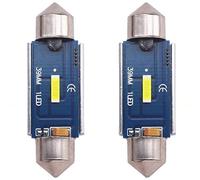 Eseastar 39MM Festoon C5W LED Ampoule Blanc 6000K Canbus pour Lampe de Lecture de Dôme Intérieur de Voiture, Paquet de 2