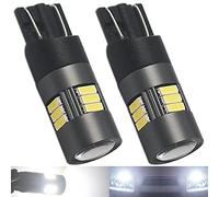 Eseastar 501 T10 Ampoules LED 6000K Blanc 12V-24V W5W 194 168 161 12961 Extrêmement Lumineux Avec Projecteur Pour Feu De Position Intérieur Dôme Lumière