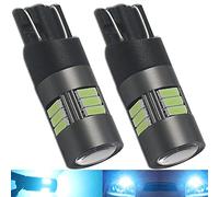 Eseastar 501 T10 LED Ampoules Bleu Glacier 12V-24V W5W 194 168 161 12961 Extrêmement Lumineuses pour Feux Latéraux Feux de Recul et éclairage de Plaque D'immatriculation
