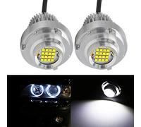 Eseastar Ampoules LED Angel Eyes E60 LCI 80W 6000K Blanc avec Canbus Sans Erreur pour Feux de Jour