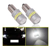 Eseastar Ampoules LED BAY9S H21W Blanc 6000K 12V-24V Canbus sans Erreur avec Projecteur pour Feux de Route Feux de Recul Lumière Intérieure de Voiture