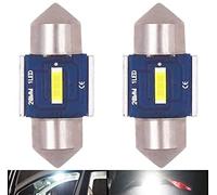 Eseastar Ampoules LED navette 28 mm 12 V-24 V C5 W Canbus sans erreur pour éclairage intérieur de voiture et plus encore, 6000 K blanc