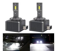 Eseastar D1S D1R Kit de Conversion de Phare LED se Connecte Directement avec une Ampoule Xénon OEM de Remplacement de Ballast 300 % de Luminosité en plus 6500K Blanc, lot de 2