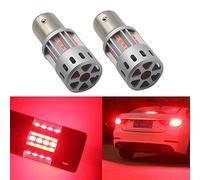 Eseastar S25 BAY15D 1157 P21/5W LED Ampoules Rouge Brillant 10000LM 2020 20SMD Canbus sans Erreur Anti-Hyper Flash pour feu Stop Clignotant Feu arrière Feu de recul (Pack de 2)