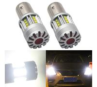 Eseastar S25 BAY15D P21/5W 1157 LED Ampoules Blanc Brillant 10000LM 2020 20SMD Canbus sans Erreur Anti-Hyper Flash pour feu Stop Clignotant Feu arrière Feu de recul Sauvegarde Inversée (Pack de 2)