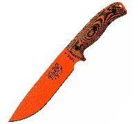 ESEE-6 lame orange, manche G-10 3D orange/noir, étui noir 6POR-006