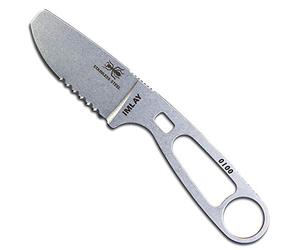 Esee Couteau Imlay avec Gaine, Plaque à Clip et Sangle de Maintien, Black Sheath