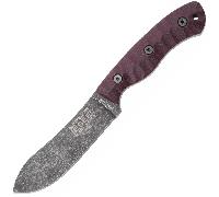 ESEE Knives ESEE JAMES GIBSON 5 NESSMUK, Manches en Micarta Sculpté en Lin Bourgogne