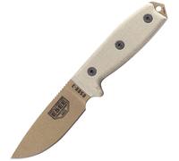 ESEE Knives Modèle 3 lame dark earth, manche gris 3P-MB-DE avec étui + clip et dos MOLLE