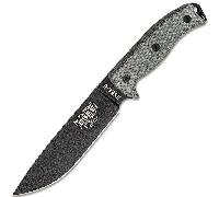ESEE Knives Modèle 6 lame noire, manche en micarta gris, étui moulé