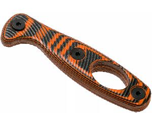 ESEE, Manche Xancudo orange/noir G-10 3D avec trou XAN1-HANDLE