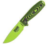 ESEE Modèle 3 Venom Green, 3D Neon Vert/Noir G10 3PMVG-007