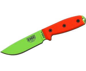 ESEE Modèle 4 Lame Venom Green, Orange G10 ESEE-4P-VG