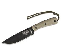 ESEE Modèle 6 Lame Noire, Manche Micarta Modifié, Étui Kydex ESEE-6HM-K