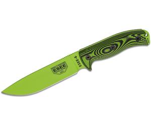 ESEE Modèle 6 Lame Venom Green, 3D Neon Vert/Noir G-10 6PVG-007