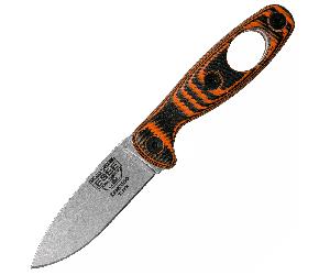ESEE, Xancudo S35V, manche G-10 3D orange/noir avec trou, étui noir XAN1-006