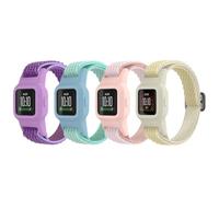 ESeekGo Bracelets élastiques compatibles avec Garmin Vivofit Jr 3 pour enfants, sangles extensibles en nylon coloré avec étui de protection, bracelets de rechange réglables pour filles et garçons