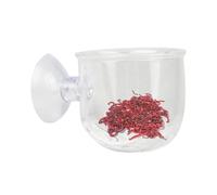 EsEico Mangeoire à vers d'aquarium, bol conique d'alimentation en saumure, nourriture pour poissons de crevettes, mangeoire en plastique pour aquarium, mangeoire vivante pour vers rouge, entonnoir