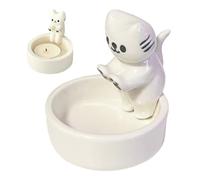 EsEico Photophore en forme de chat, bougeoir amusant en forme de chaton, motif pattes de chat, bougeoir parfumé mignon, bougeoir en forme de chat pour filles et femmes