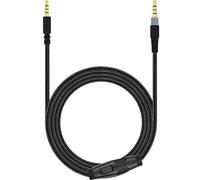 ESEN Câble HyperX Cloud Alpha, cordon alpha de rechange amovible, avec commandes de sourdine et de volume compatible avec casque de jeu HyperX Cloud Mix Alpha, Xbox One, manettes PS4 (sans micro)