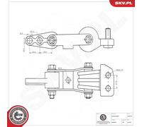 ESEN SKV 75SKV041 Support moteur pour VOLVO