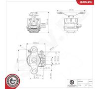 ESEN SKV 75SKV152 Support moteur pour FORD