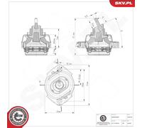 ESEN SKV 75SKV165 Support moteur