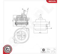 ESEN SKV 75SKV167 Support moteur pour BMW