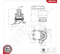 Support moteur ESEN SKV 75SKV174
