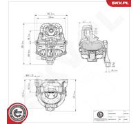 ESEN SKV 75SKV182 Support moteur pour AUDI
