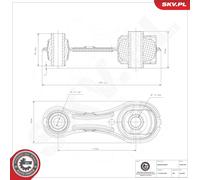 ESEN SKV 75SKV184 Support moteur pour DACIA,LADA,RENAULT